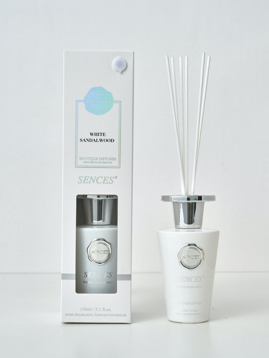 Sences White Sandalwood product packaging on a white background