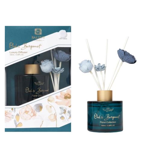 Baltus Oud & Bergamot 100ml Flower Diffuser