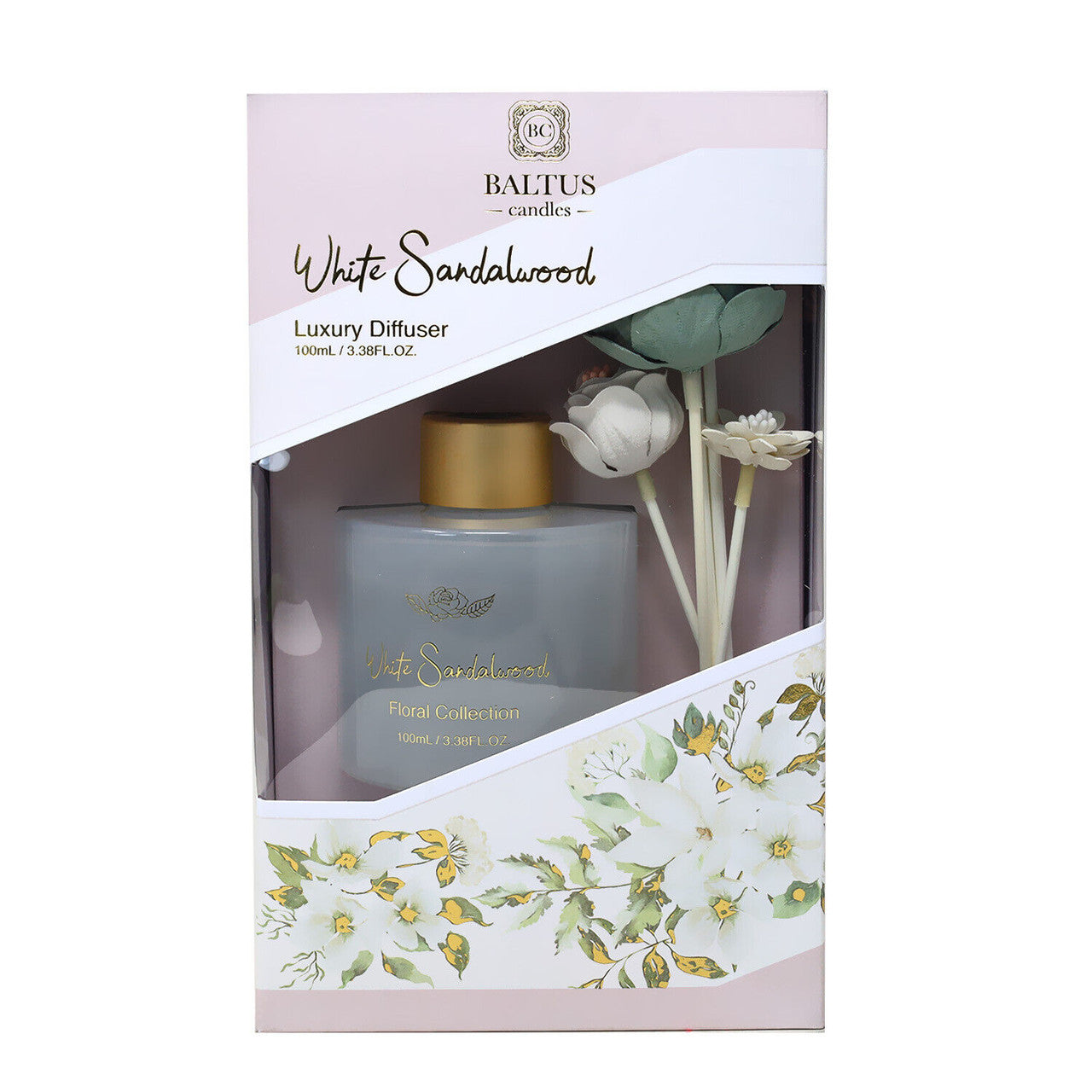 Baltus White Sandalwood Floral Collection 100ml Luxury Diffuser