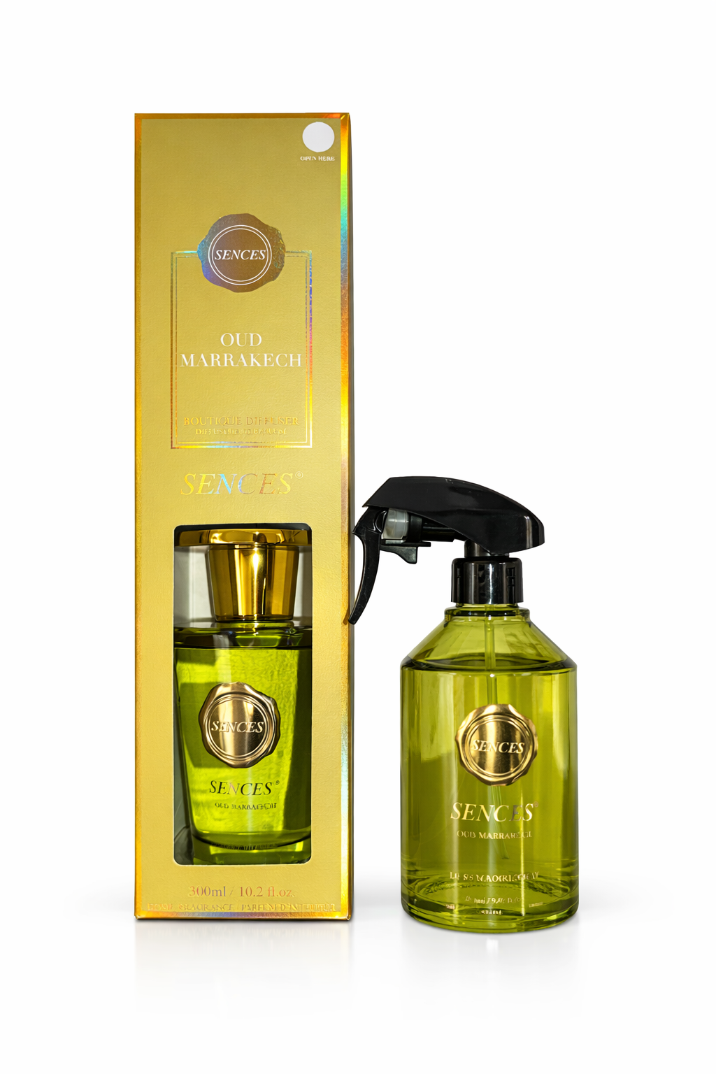 Sences Oud Marrakech 300ml Diffuser & 280ml Luxury Room Spray Bundle