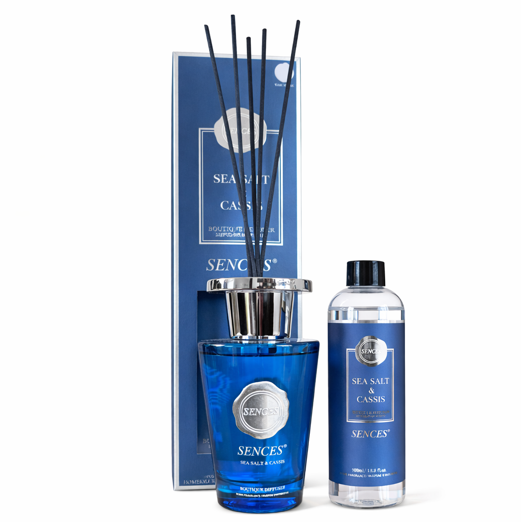 Sences Sea Salt & Cassis 300ml Diffuser & 300ml Refill Bundle