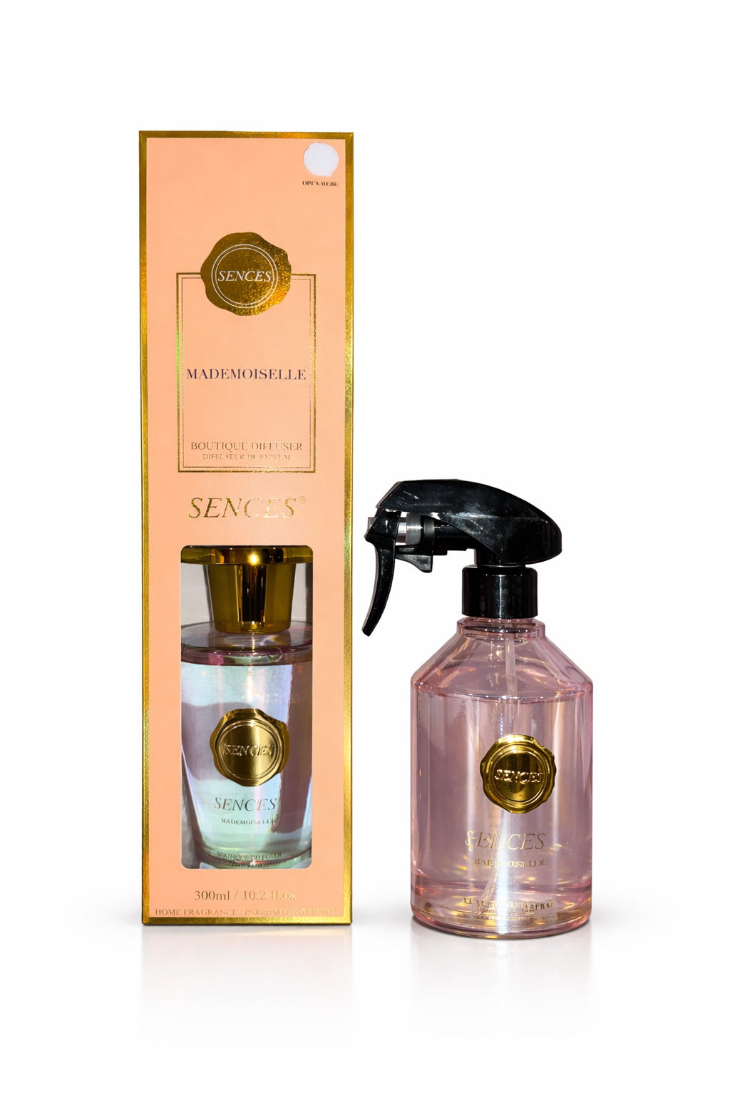Sences Mademoiselle 300ml Diffuser & 280ml Luxury Room Spray Bundle