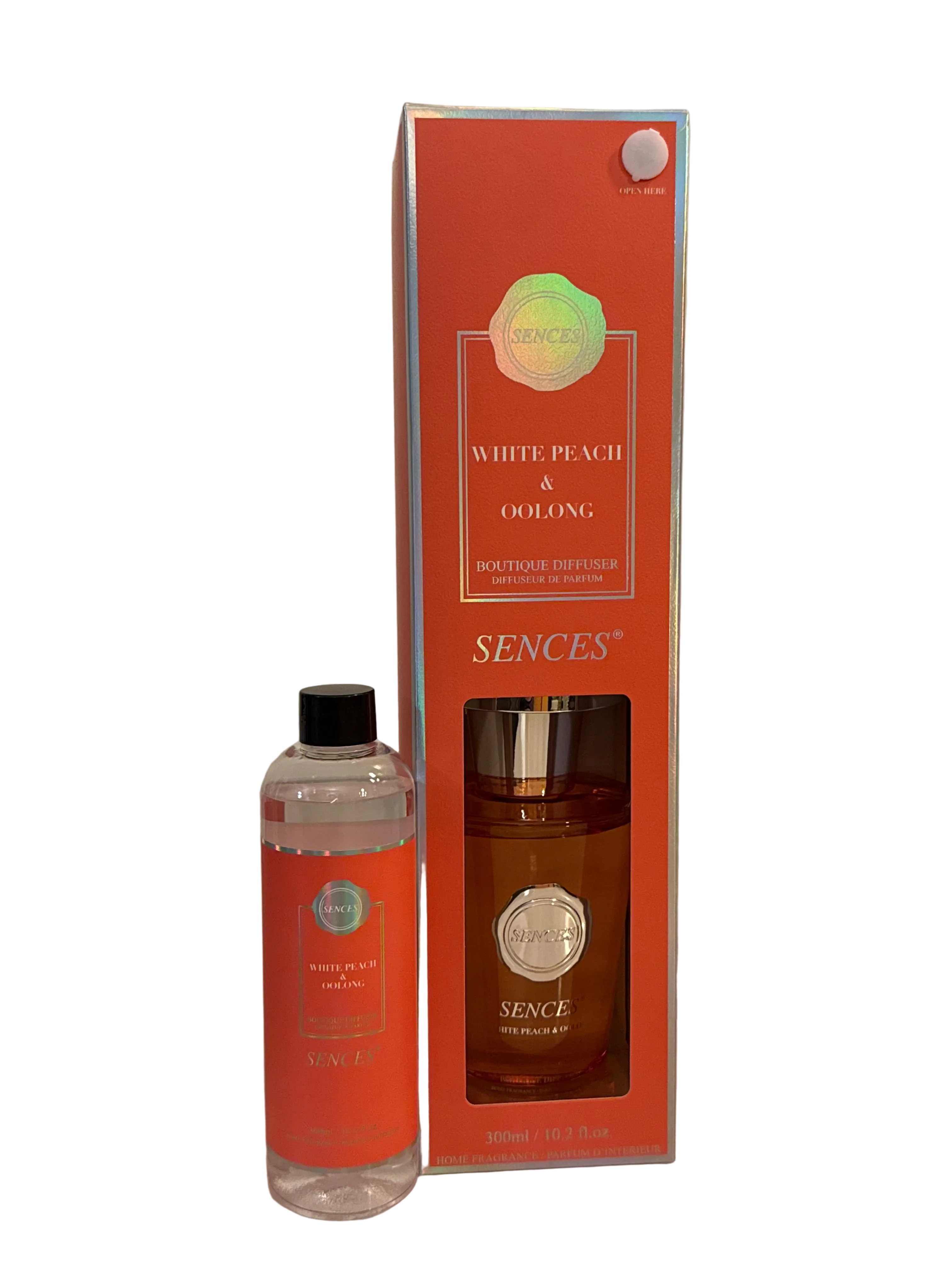 White Peach & Oolong 300ml Reed Diffuser & Refill Bundle
