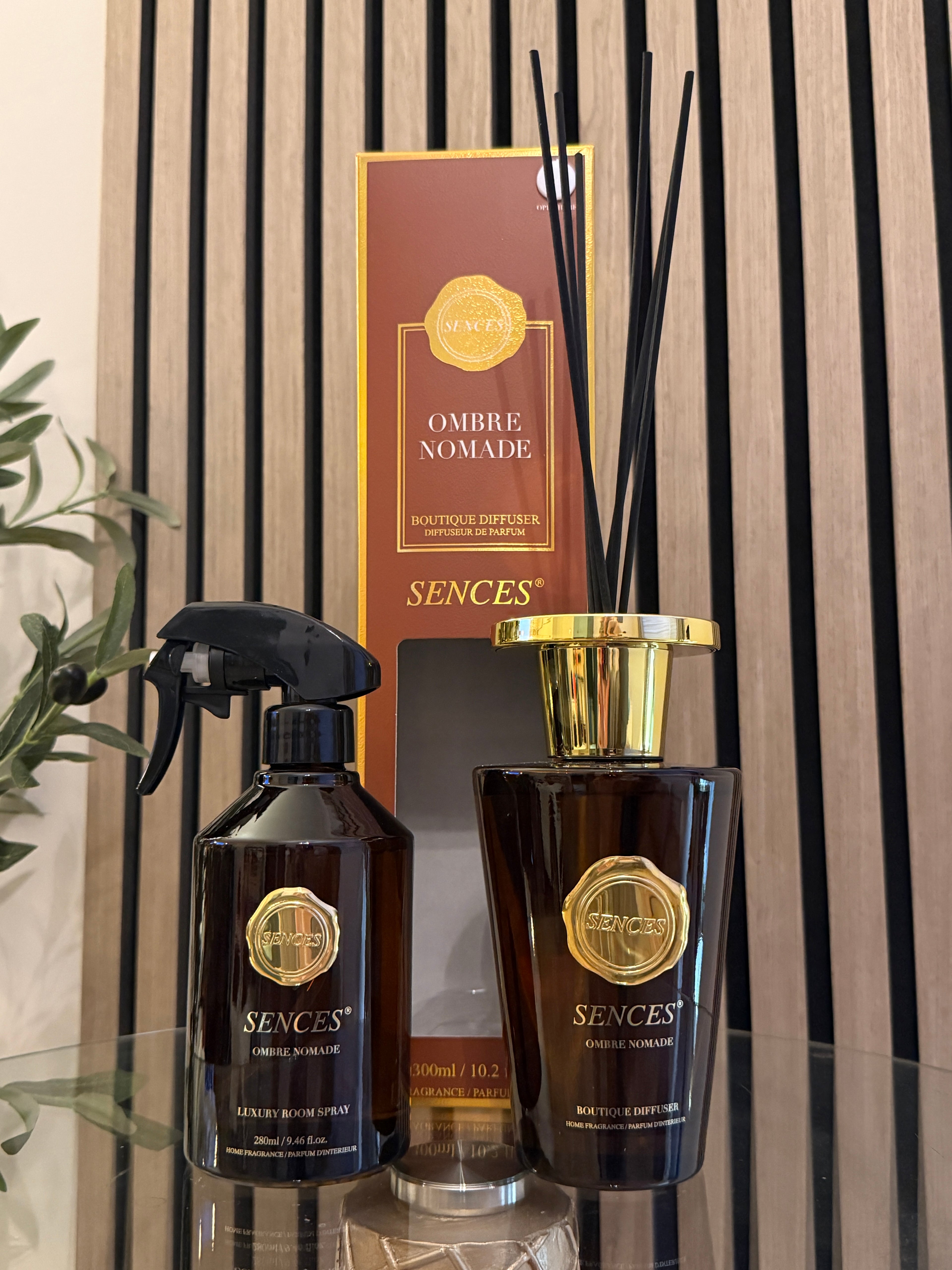 Sences Ombre Nomade 300ml Diffuser & 280ml Luxury Room Spray Bundle