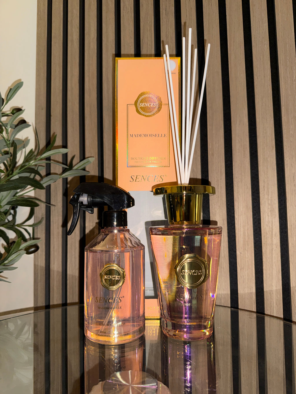 Sences Mademoiselle 300ml Diffuser & 280ml Luxury Room Spray Bundle